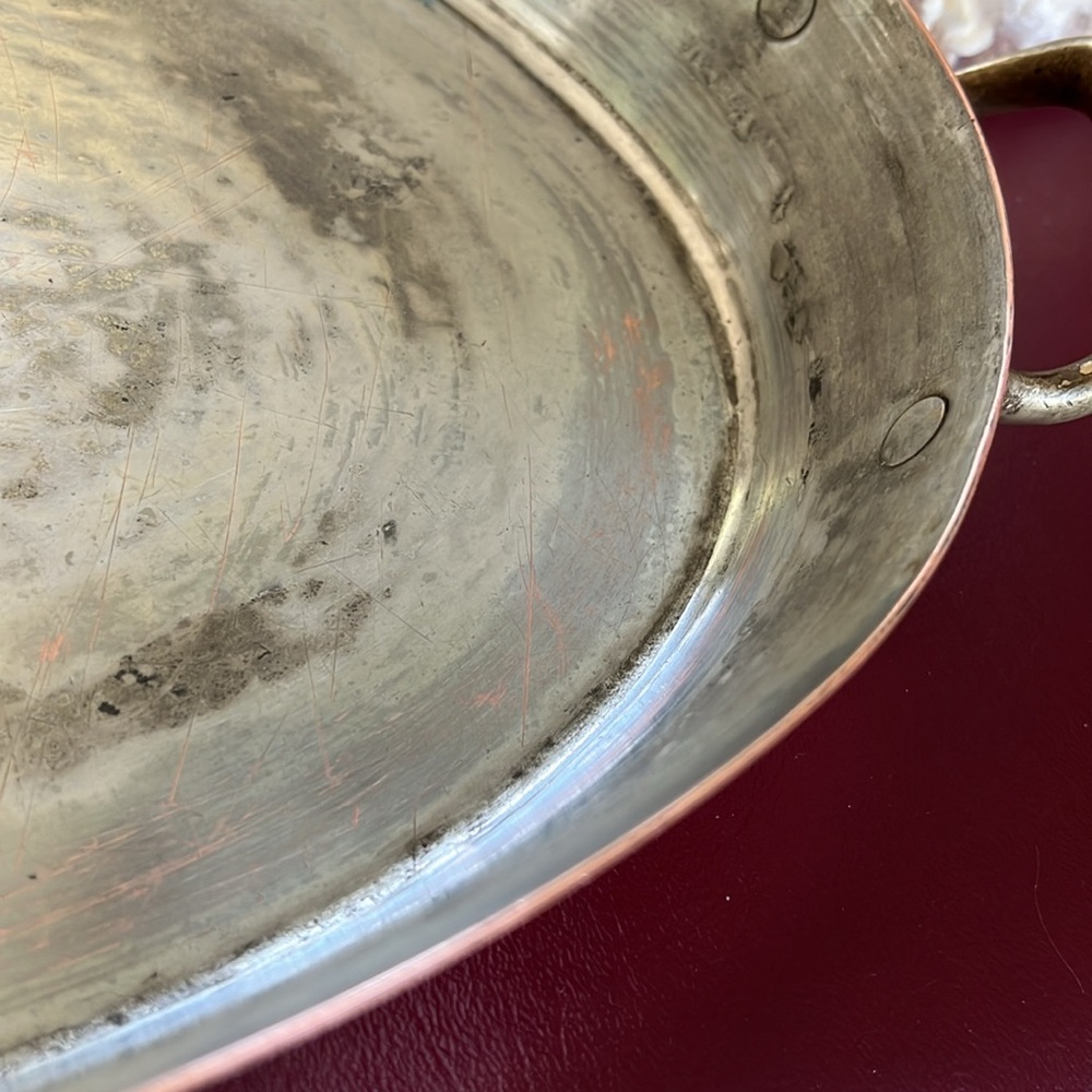 Vintage Italian Copper Oval Fish Pan - Picture 9 of 16